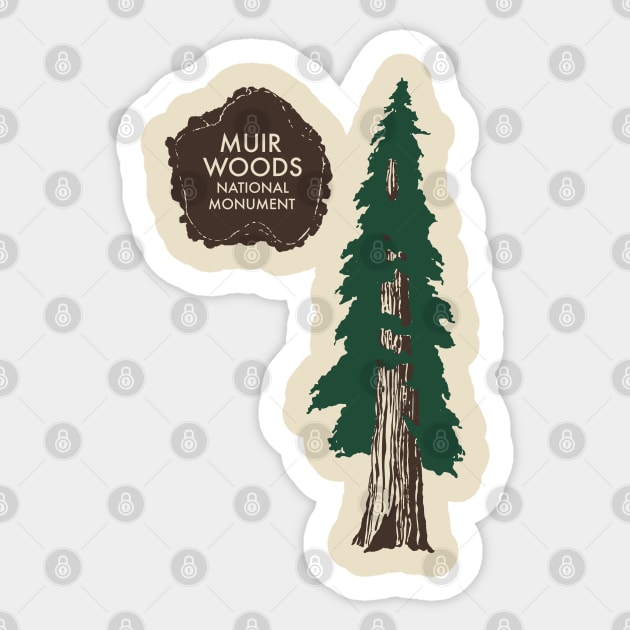 Muir Woods Sticker by darklordpug